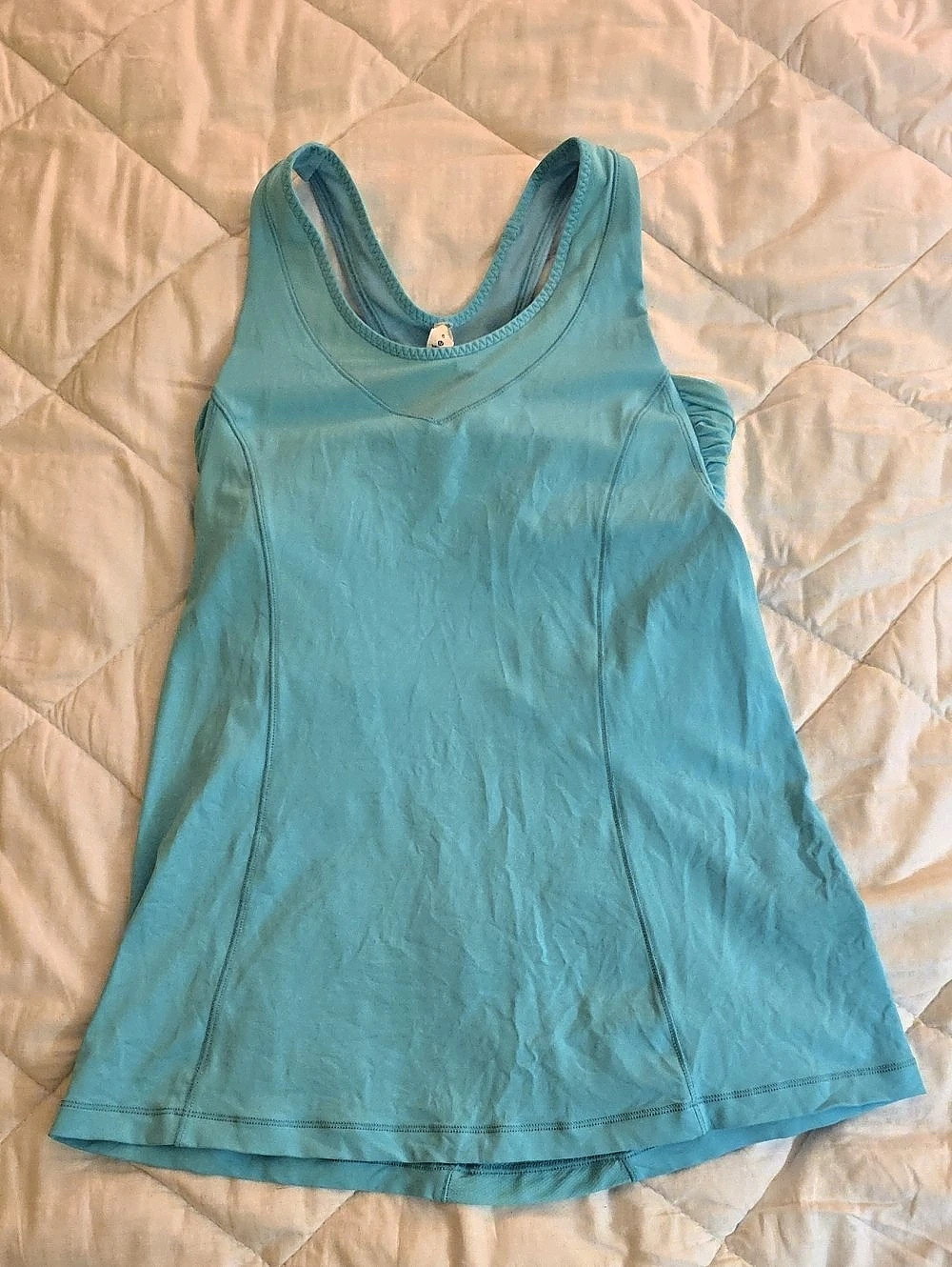 lululemon Wrap It Up Tank Blue Tank Top Size 6